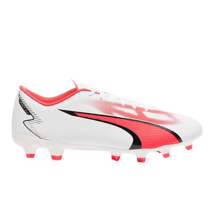 Rugby Shoes Ultra Play FG/AG Molded Studs Dry Ground White - Puma