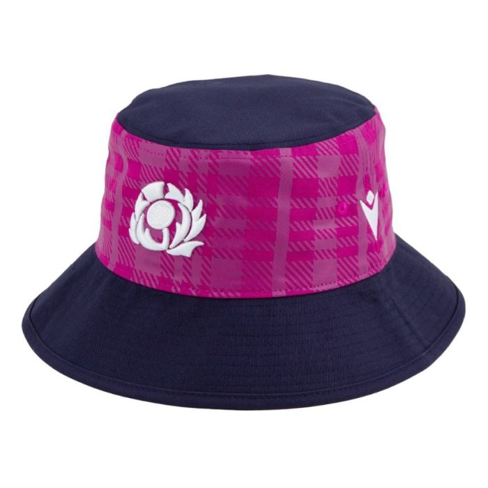 Scotland rugby bucket hat 2025/2026 Macron cotton embroidered logo front