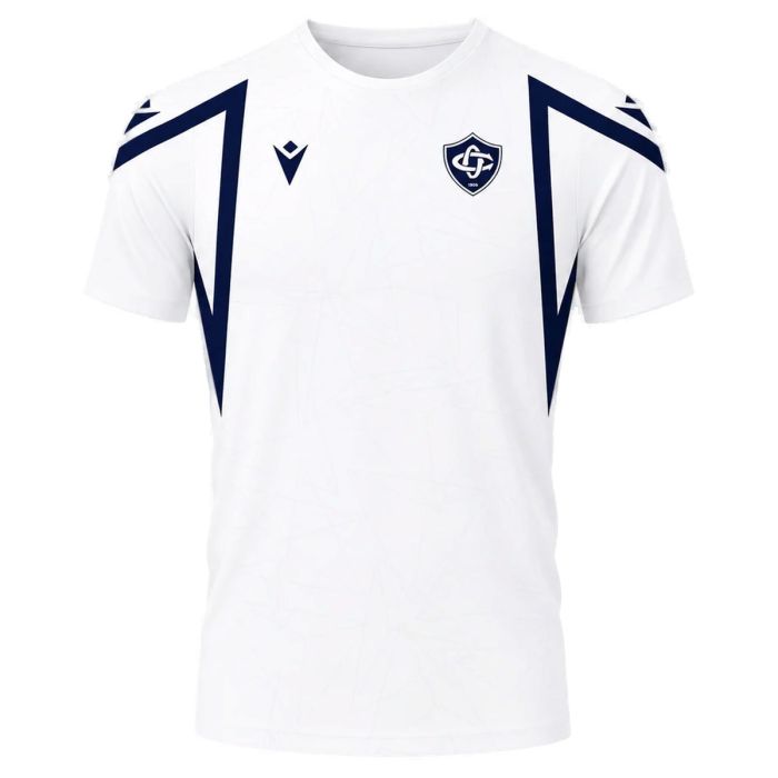 Castres Olympique Macron 2026/27 blue white rugby training t-shirt