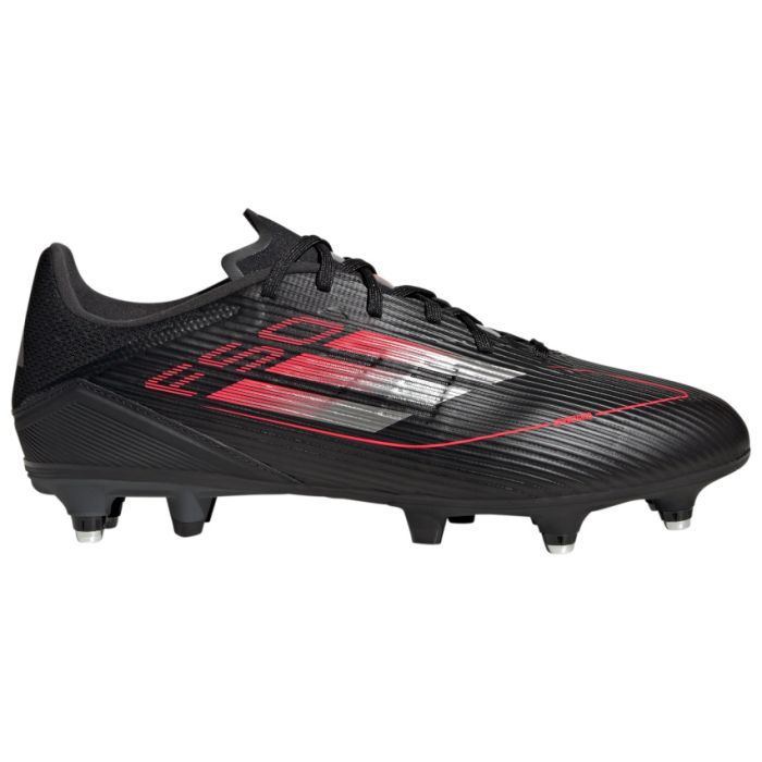 F50 League SG Hybrid Studs All-Terrain Rugby Boots Black and Red – Adidas