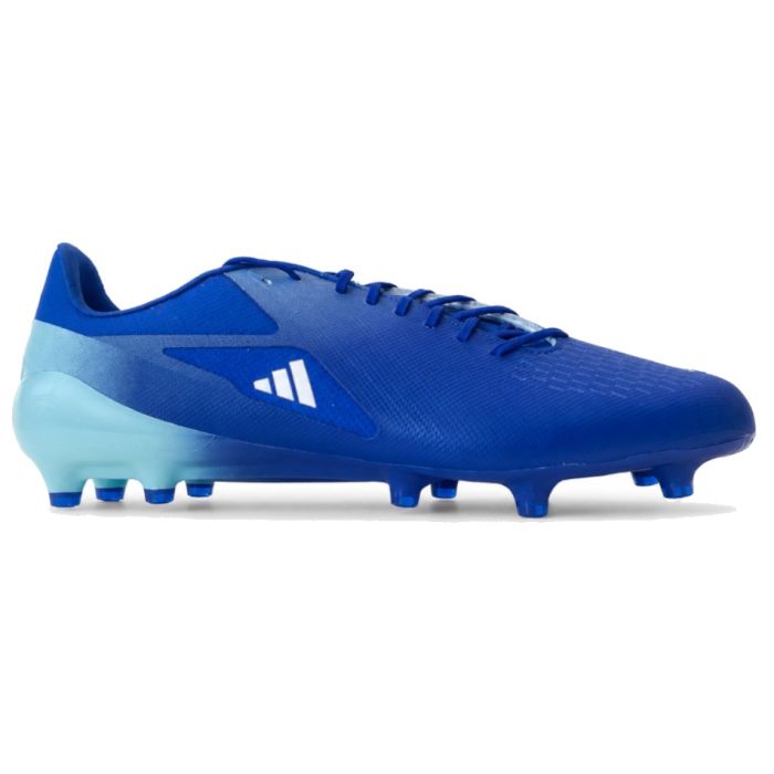 Adidas Adizero RS15 Pro FG blue rugby boots right profile view