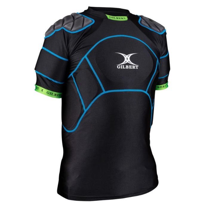Gilbert XP 500 child rugby shoulder pad recycled polyester 3D molded panels