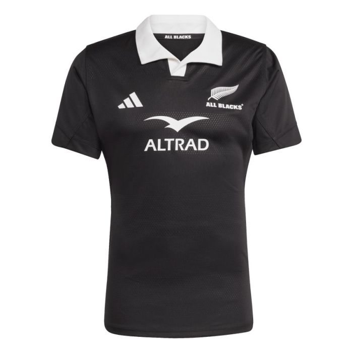 All Blacks 2025 Adidas Performance Jersey black with white collar