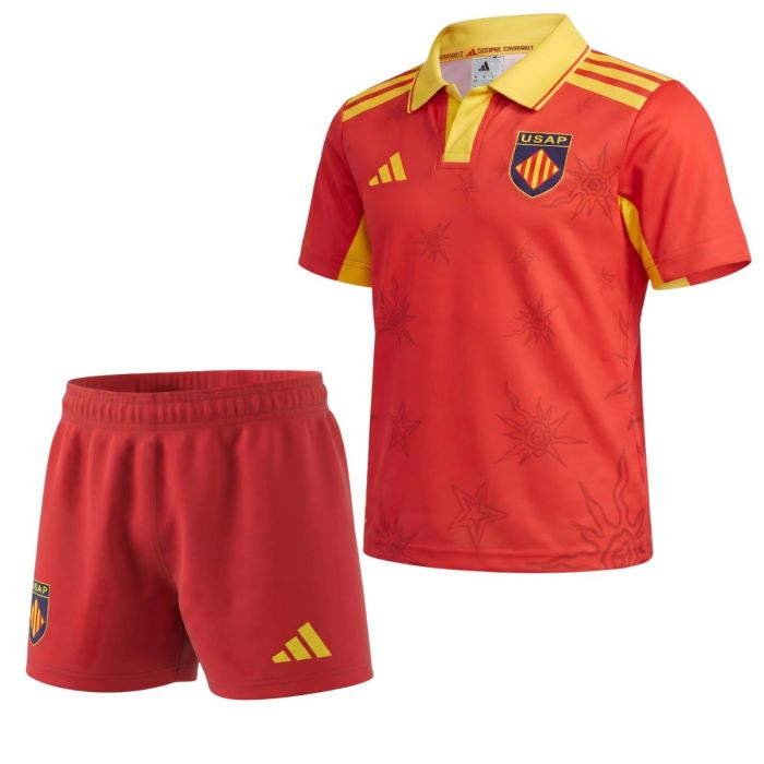 USAP away mini-kit 2026-2027 Adidas children white red and gold