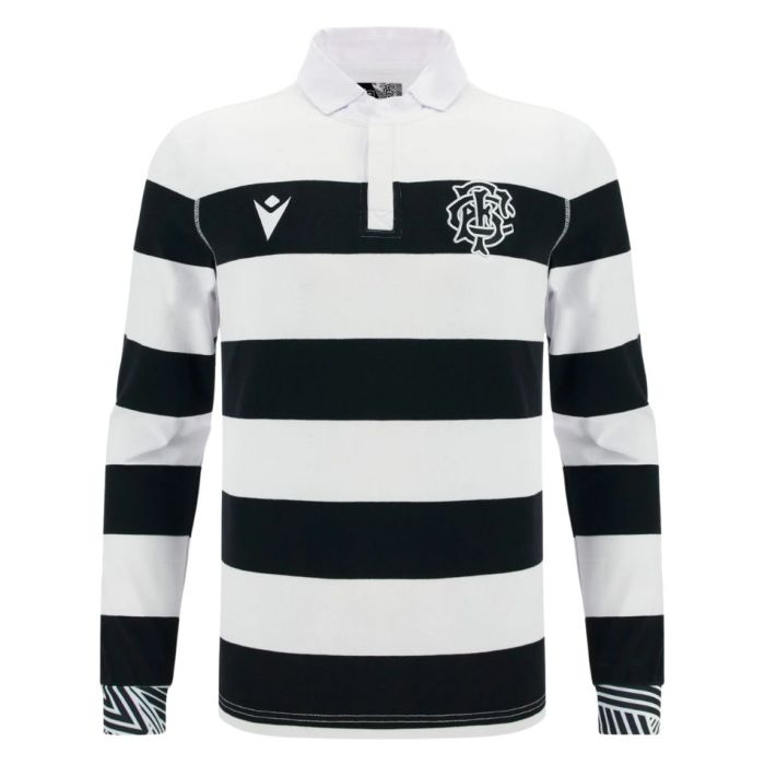 Barbarians 2025/2026 Long Sleeve Cotton Polo Shirt - Macron