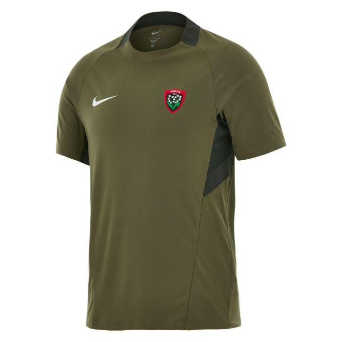 RC Toulon Nike training T-shirt khaki charcoal front emblem