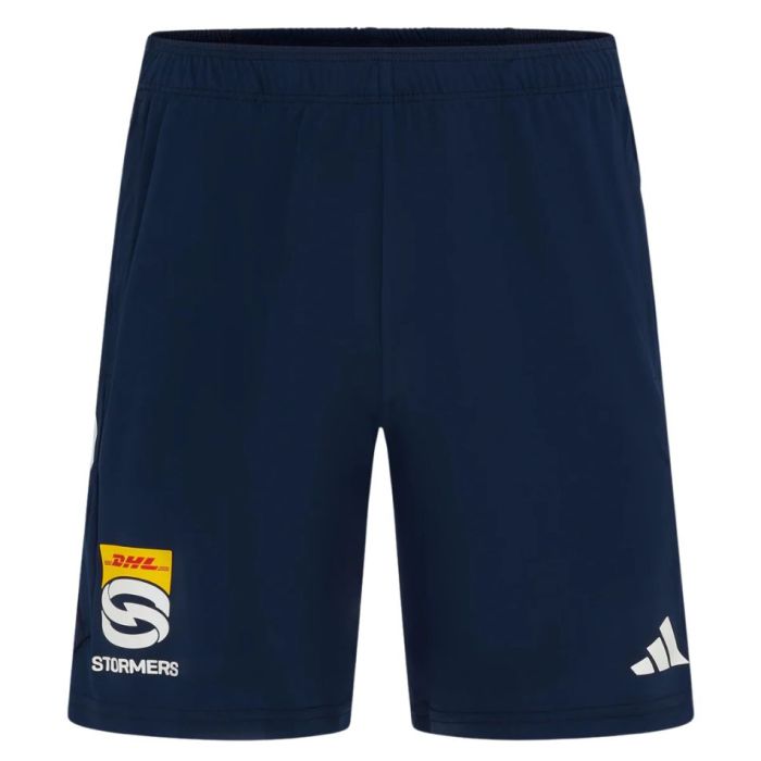 Stormers Navy Blue Rugby Gym Shorts 2025/2026 - Adidas