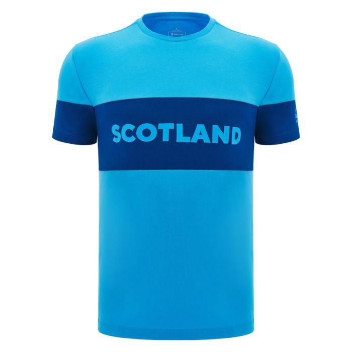 Blue Scotland Rugby T-shirt 2024/2025 - Macron