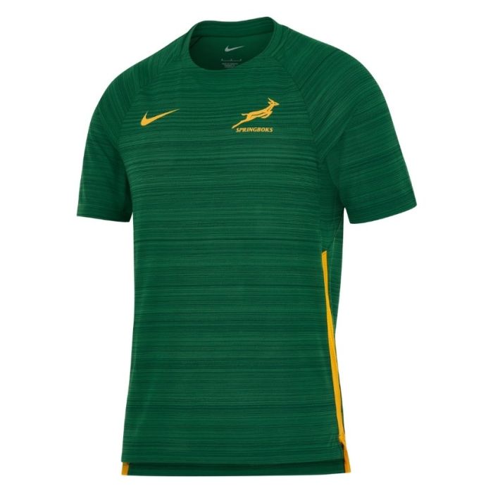 Springboks Nike training t-shirt Gorge Green polyester front view