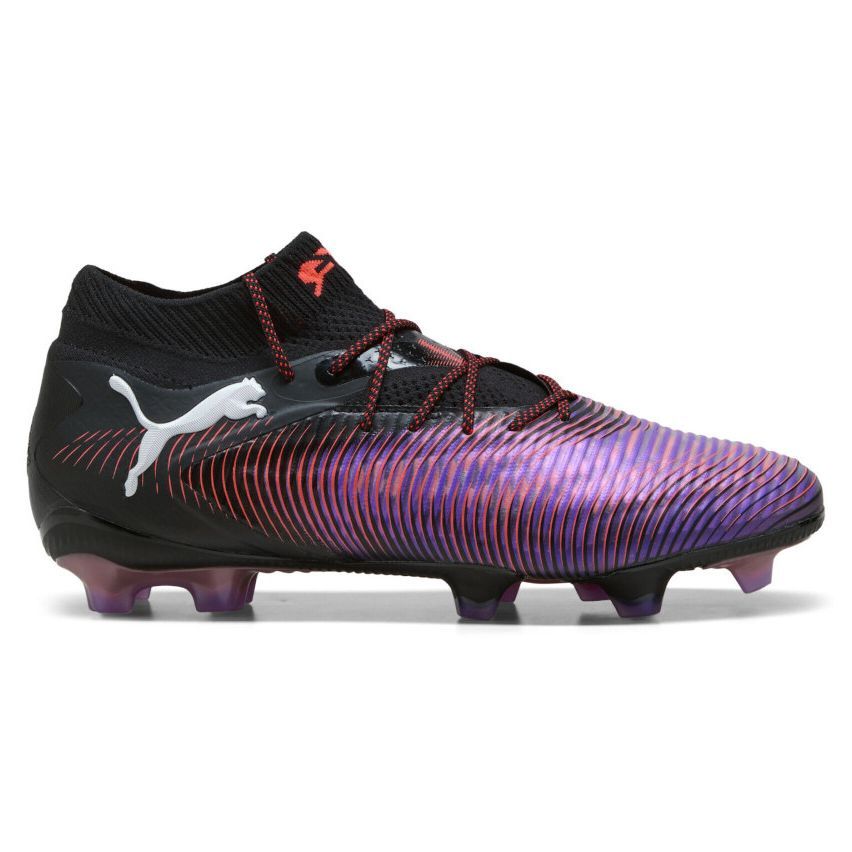 Puma Future 8 Ultimate FG Rugby Shoes Molded Cleats for Firm Ground Purple/Black/Orange - Puma