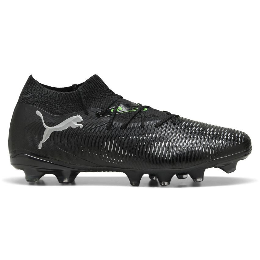 Rugby Shoes FUTURE 8 Match FG/AG Moulded Cleats for Firm Ground Black/Green - Puma