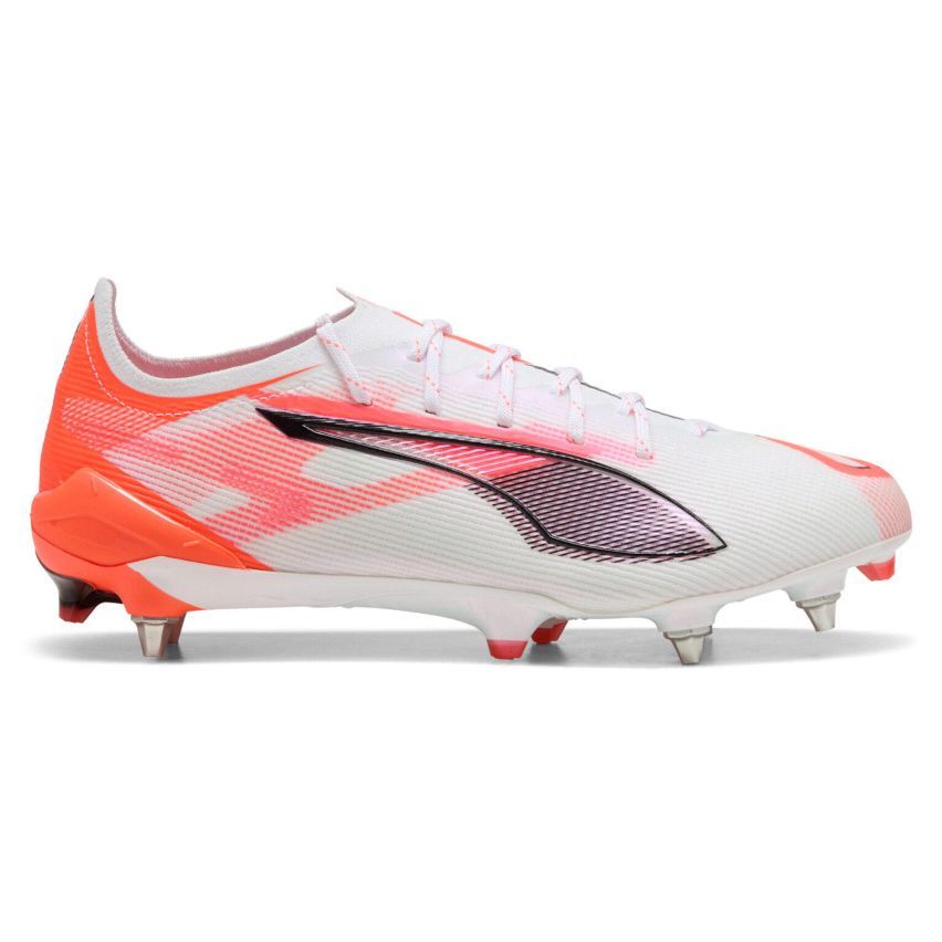 Rugby Shoes Ultra 5 Ultimate MxSG Hybrid Cleats for Soft Ground/Red - Puma