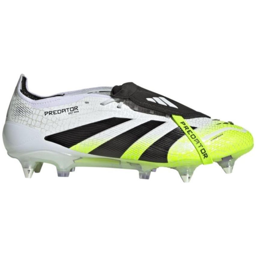 Predator Hybrid Elite SG Rugby Boots - White Yellow - Adidas