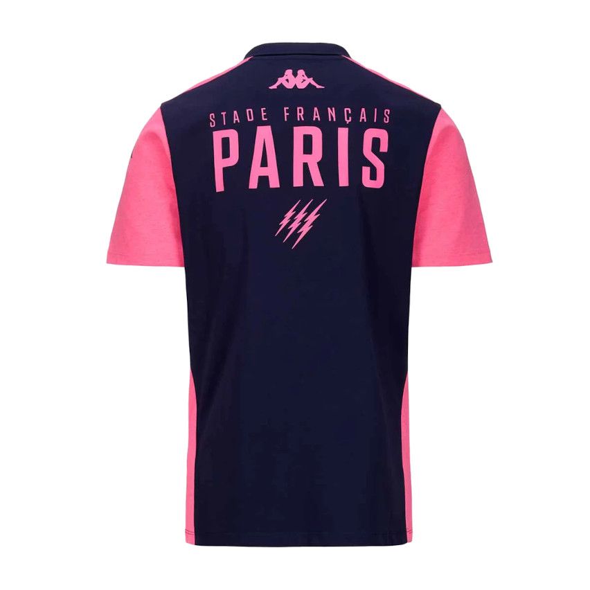 Polo Abiangy 8 Stade Francais Paris Blue/Pink 2024/2025 - Kappa