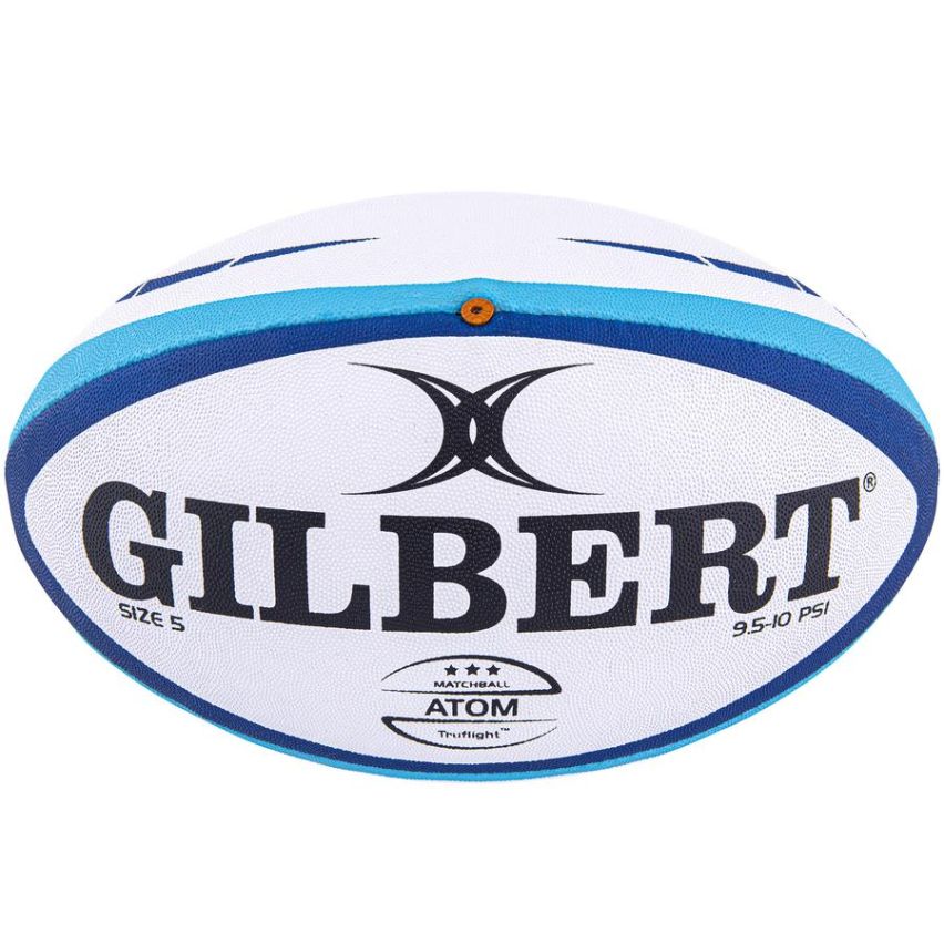 Rugby Training Ball Atom Blue Size 5 - Gilbert