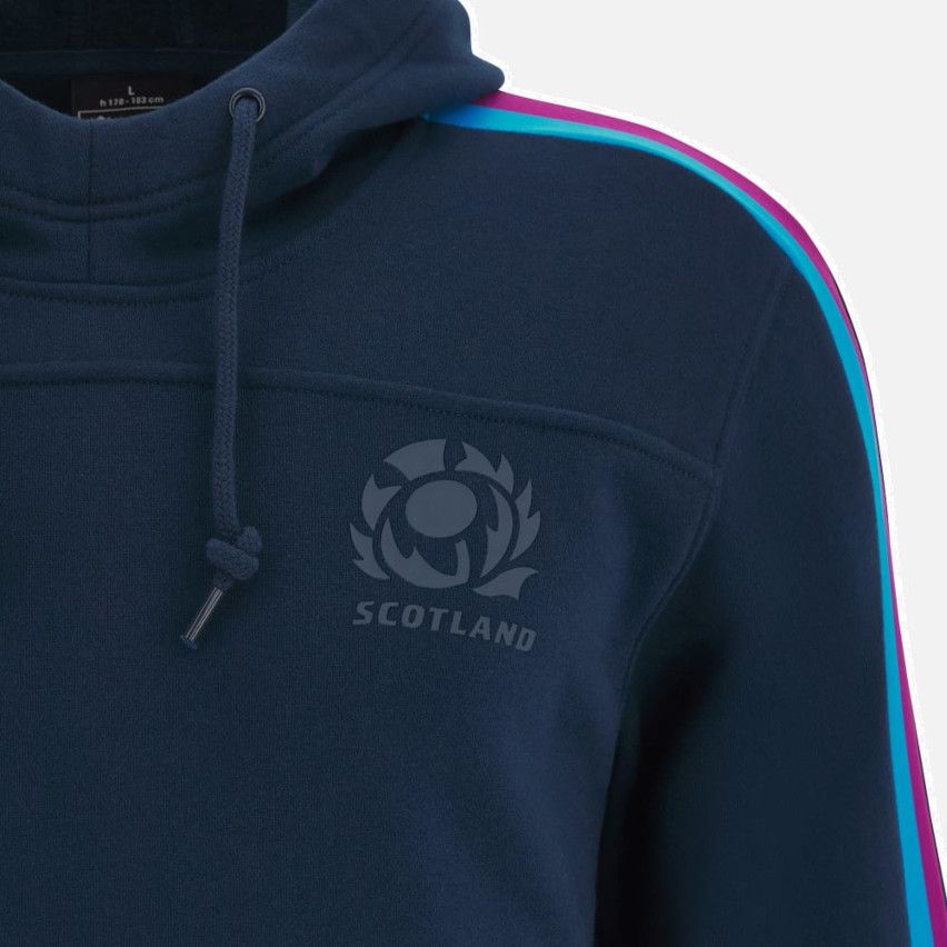 Scotland Rugby Navy Blue 2023/2024 Hoodie - Macron