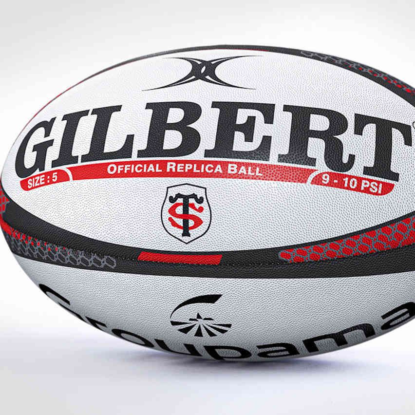 Replica Rugby Ball Stade Toulousain Groupama Size 5 - Gilbert