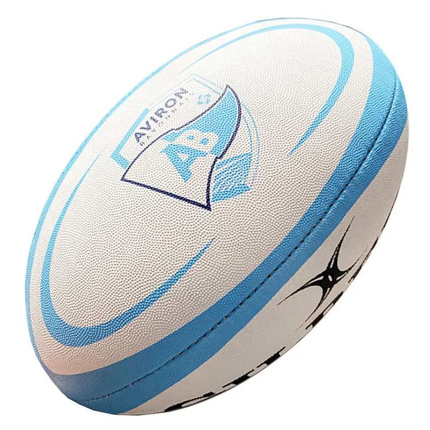 Aviron Bayonnais Replica Rugby Ball Size 5 - Gilbert