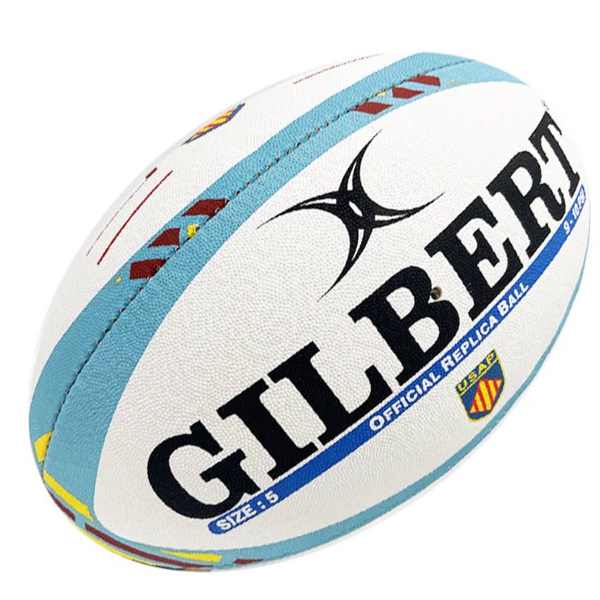 USAP Perpignan Replica Rugby Ball Size 5 - Gilbert