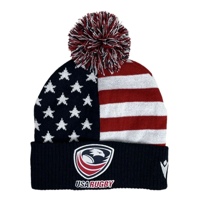 USA Rugby Pompom Beanie 2025 - Macron
