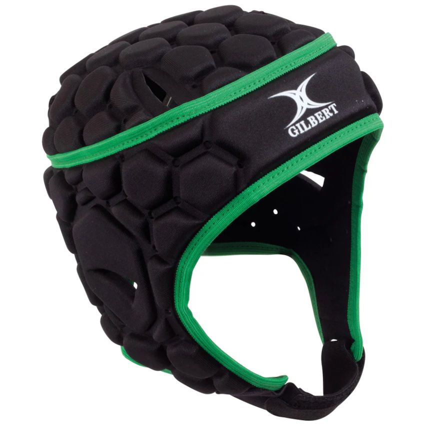 Rugby Helmet XP 250 BLACK/GREEN Kids - GILBERT