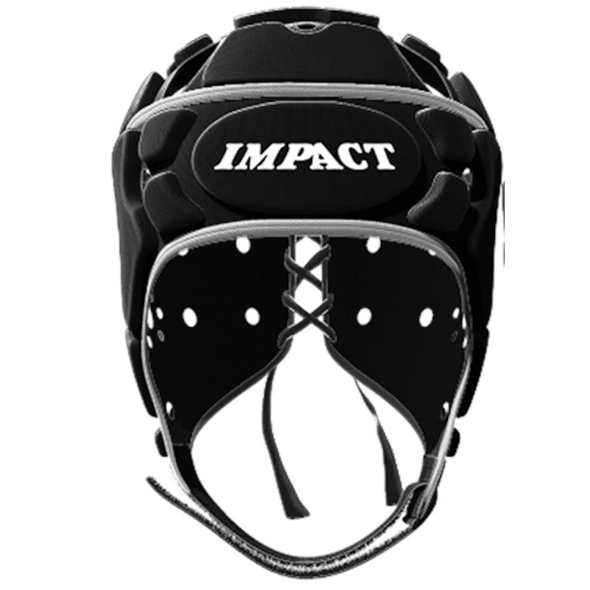 Black Rugby Helmet Impact Rugby