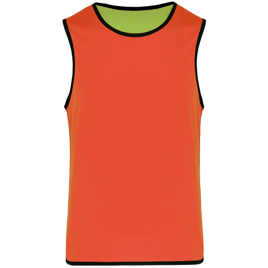 Kids Reversible Rugby Bib Green / Orange - ProAct