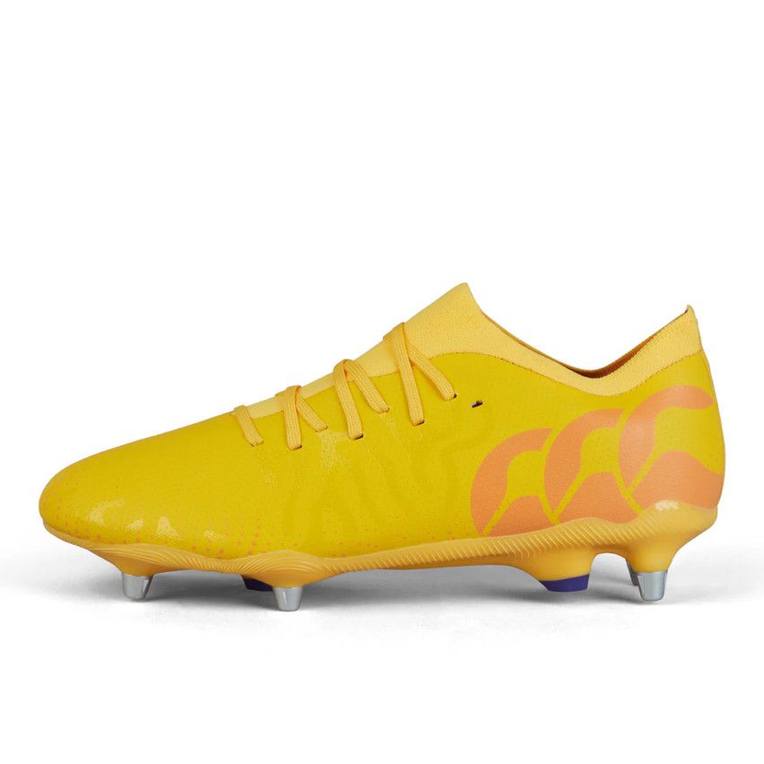 Speed Infinite Pro SG Rugby Boots Hybrid Studs All Terrain Yellow/Orange - Canterbury