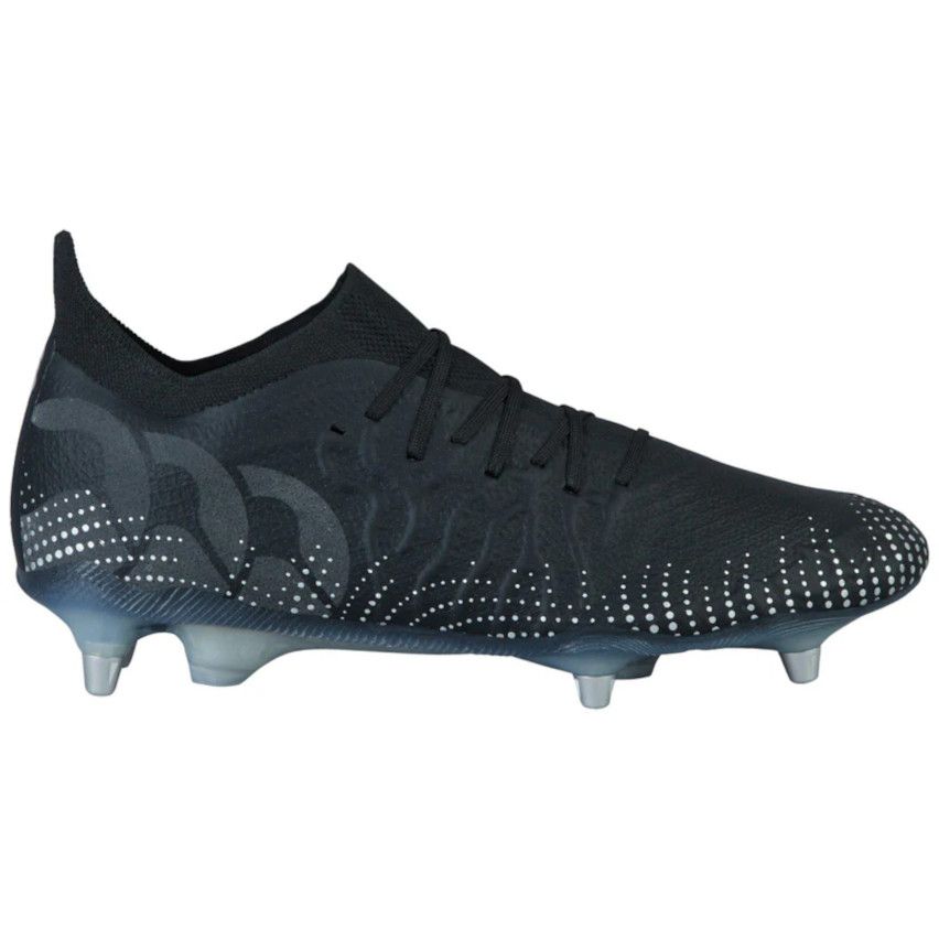 Speed Infinite Elite SG Rugby Boots Hybrid Studs All-Terrain Black/Silver - Canterbury