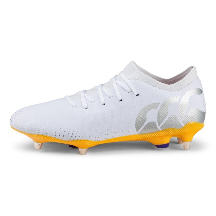 Rugby Shoes Speed Infinite Pro SG Hybrid Studs All-Terrain Yellow/White - Canterbury