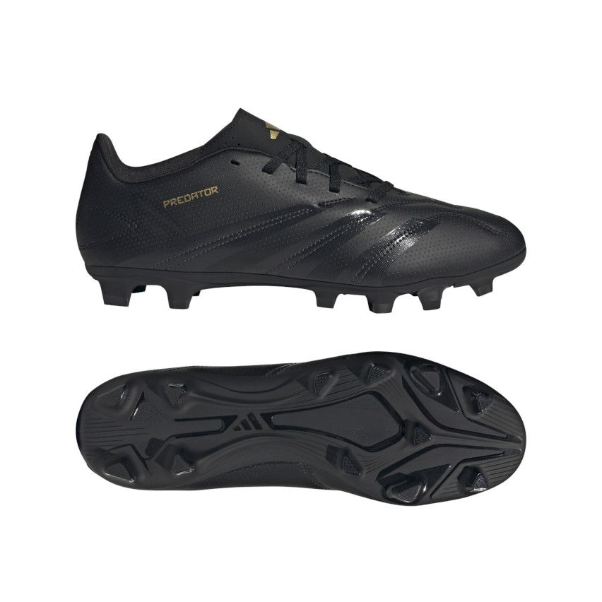 Predator Club FxG Rugby Boots Moulded Cleats for Dry Ground Black Adidas