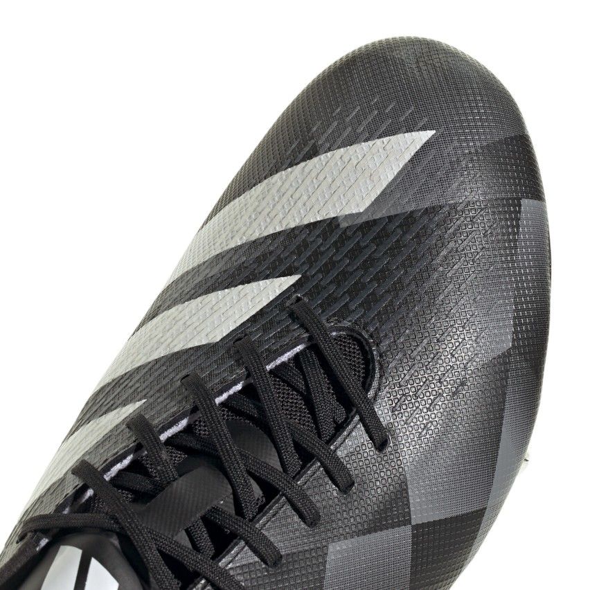 Adizero RS15 Pro Rugby Screw-in Boots Black / White / Grey - Adidas