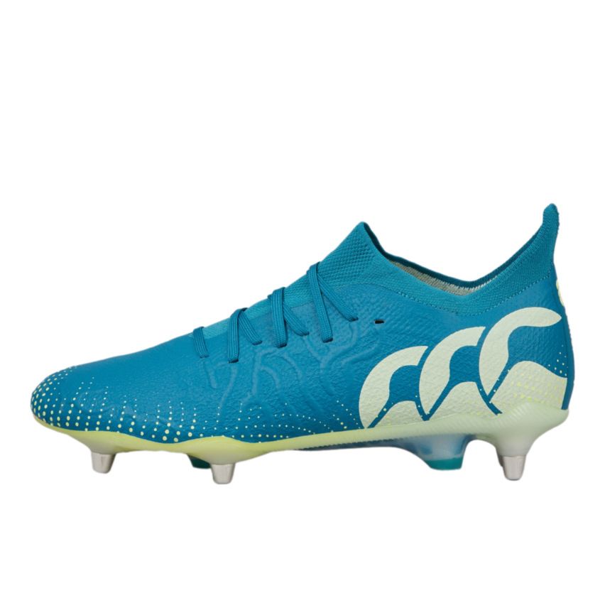 Speed Infinite Elite SG Rugby Boots Hybrid Studs for Soft Ground Blue/Green - Canterbury