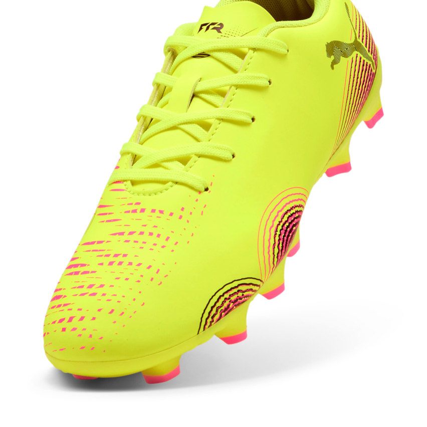 Kids' FUTURE 8 Play Rugby Boots FG/AG Molded Studs Firm Ground Fluo/Pink - Puma