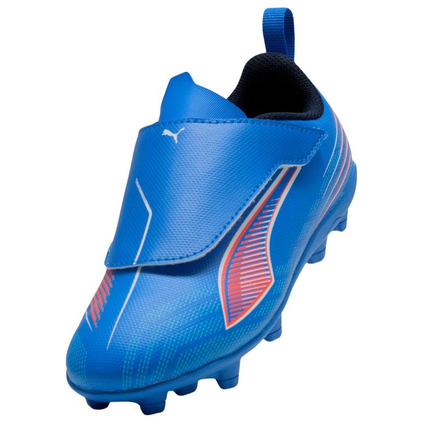 Chaussures Rugby Enfant Ultra 6 Play V FG/AG Moulded Studs Dry Ground Blue Orange - Puma