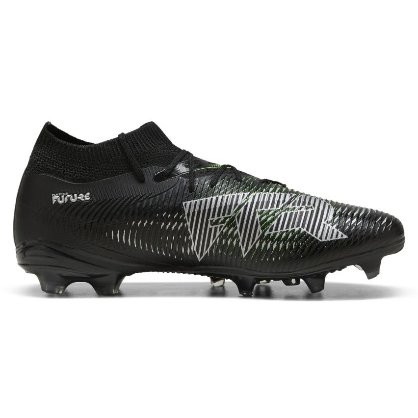 Rugby Shoes FUTURE 8 Match FG/AG Moulded Cleats for Firm Ground Black/Green - Puma