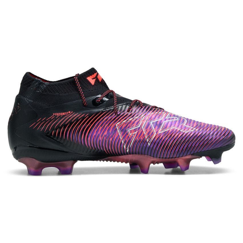 Puma Future 8 Ultimate FG Rugby Shoes Molded Cleats for Firm Ground Purple/Black/Orange - Puma