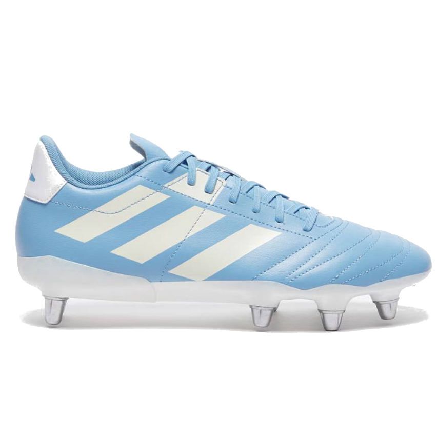 Kakari Rugby Shoes with Screw in Studs for Soft Ground Sky Blue Adidas