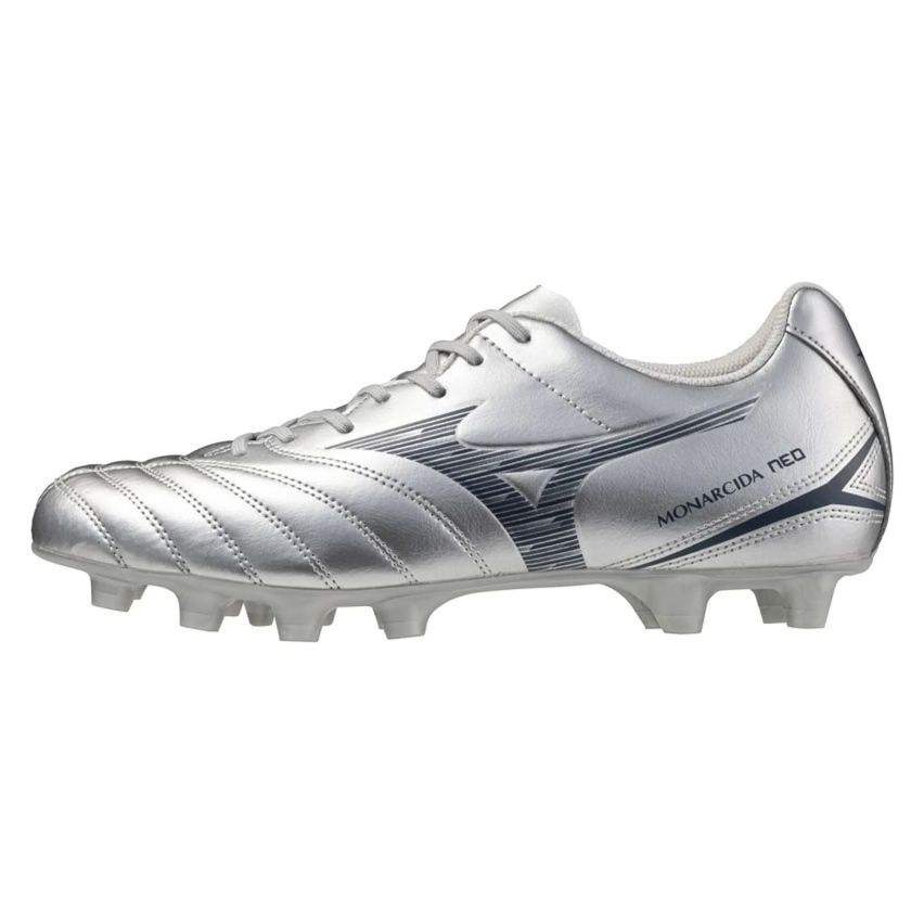 Rugby Shoes Monarcida Neo III Select Moulded Studs for Dry Ground Silver - Mizuno