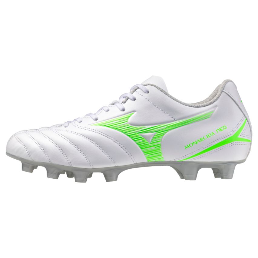 Monarcida Neo III Select Rugby Boots Molded Studs Firm Ground Green/White – Mizuno