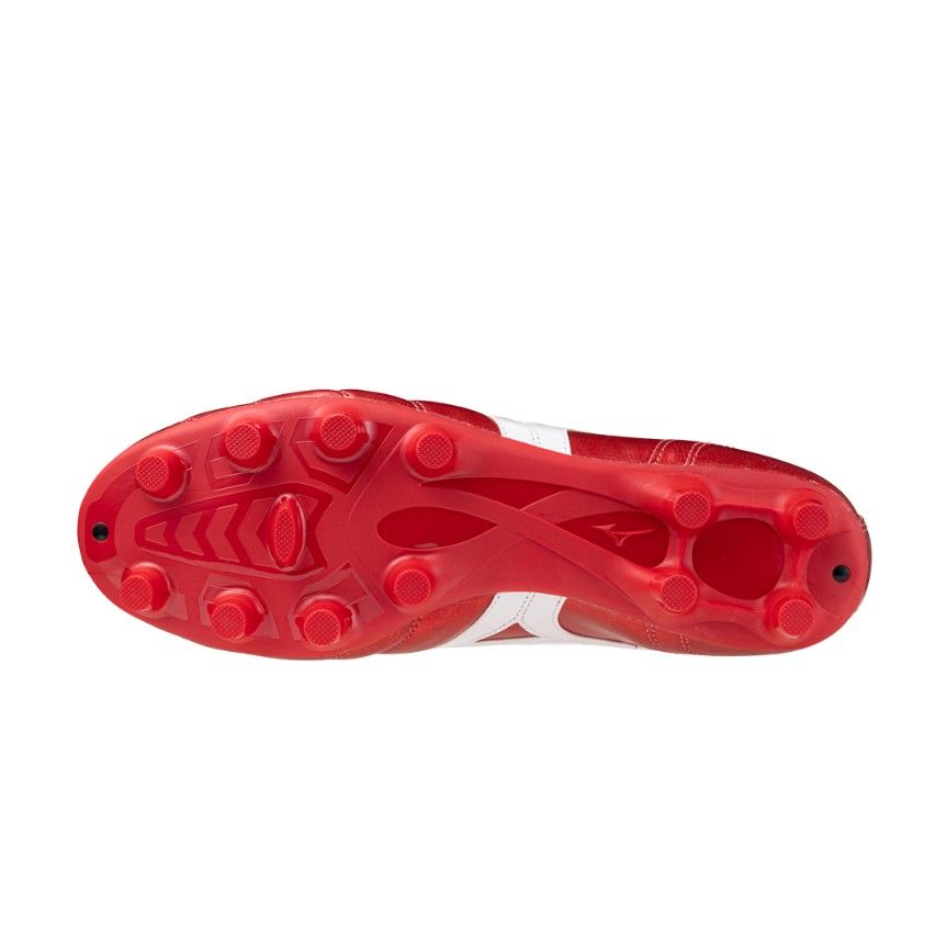 Rugby Boots Morelia II Club MD Moulded Studs Firm Ground Red - Mizuno