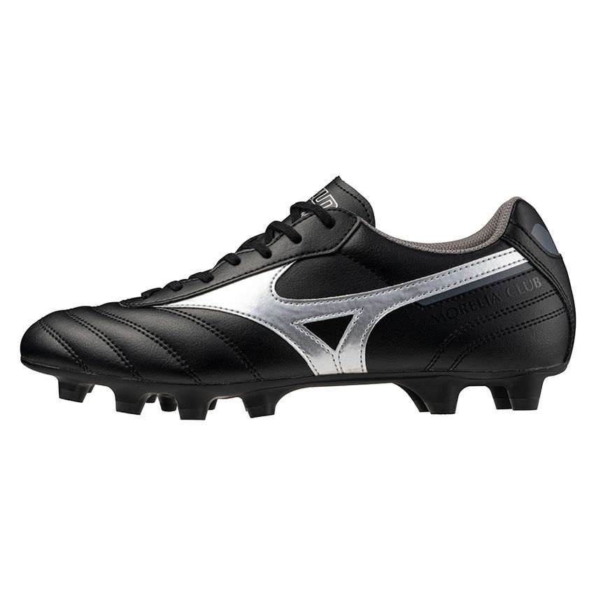 Mizuno Morelia II Club Rugby Boots Molded Cleats for Dry Ground Black - Mizuno