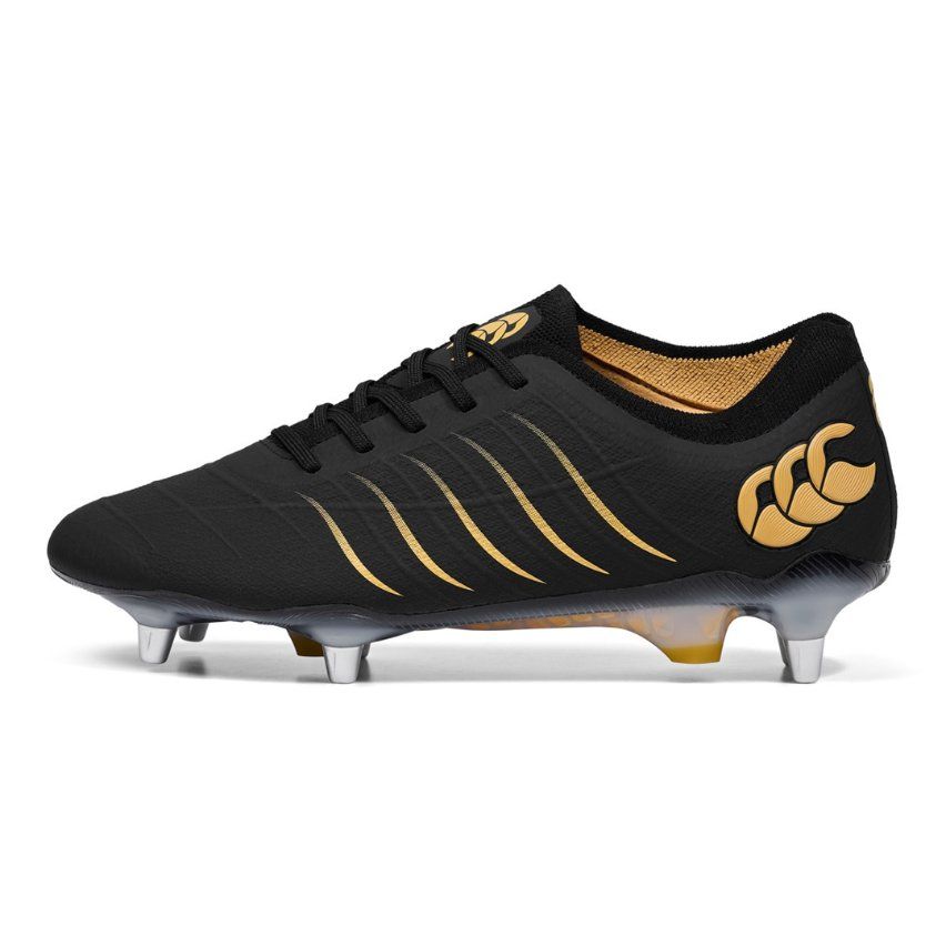 Chaussures Rugby Phoenix 2.0 Elite crampons hybrides Terrain Gras Noir - Canterbury