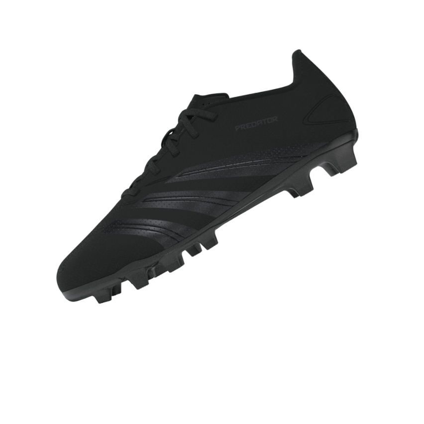 Children's Rugby Shoes Predator Club FG Molded Studs Dry Ground Black - Adidas