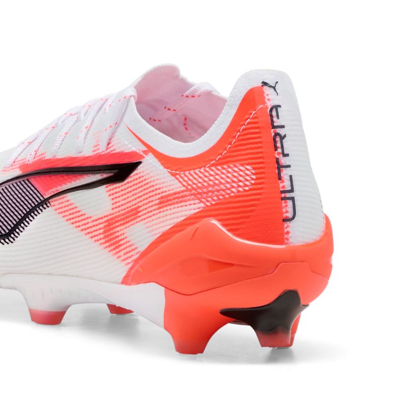 Rugby Shoes Ultra 5 Ultimate FG Firm Ground White/Red - Puma