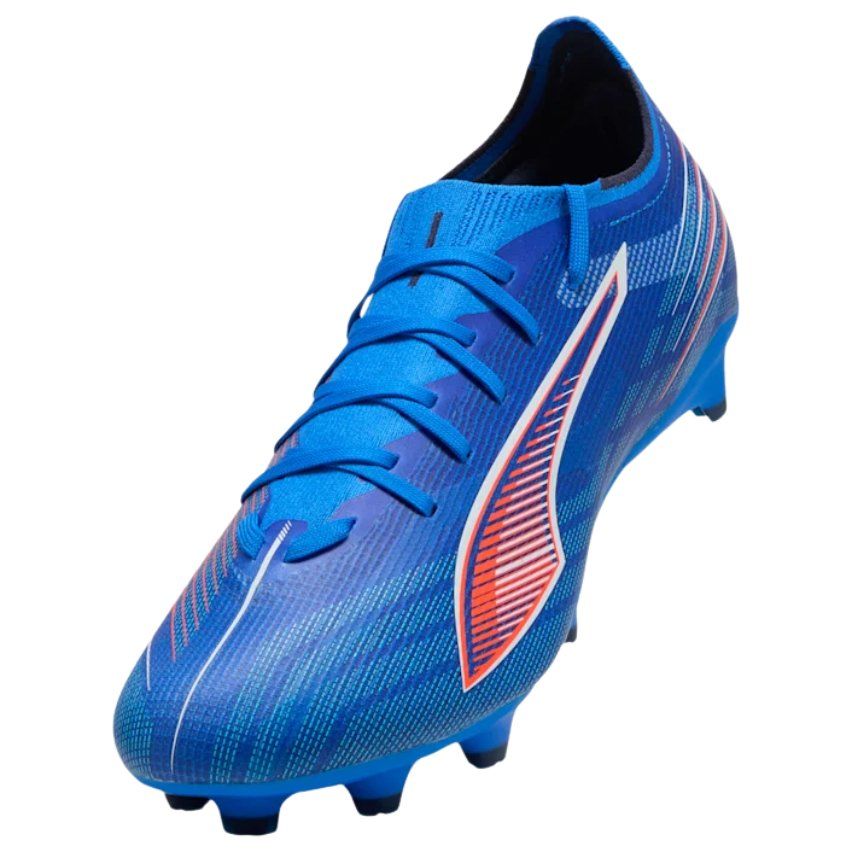 Rugby boots Ultra 6 Match FG/AG with molded studs for firm ground, blue and red - PUMA
