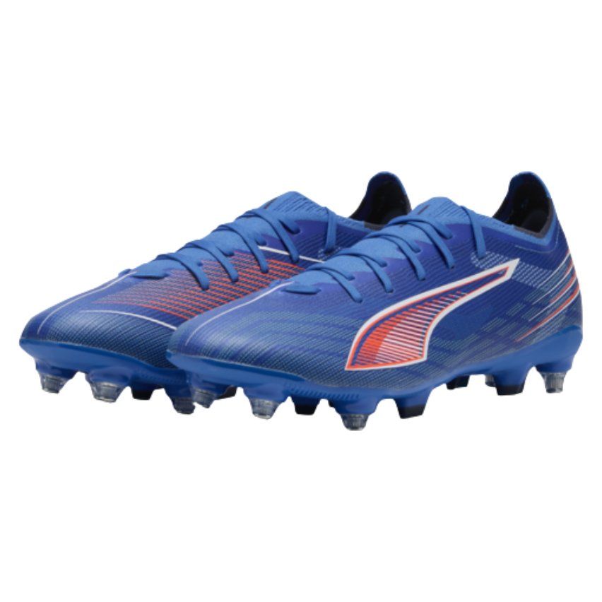 Ultra 6 Match SG Untamed Hybrid Rugby Boots Soft Ground Blue and Orange - Puma