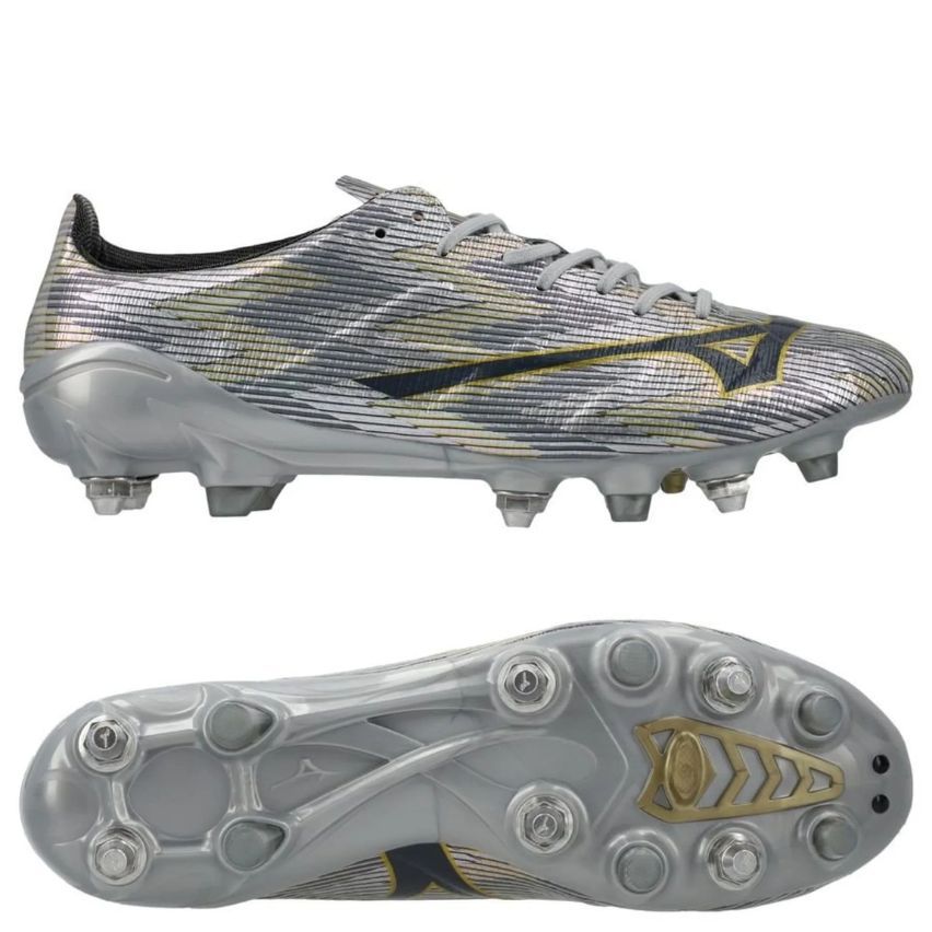 Alpha II Japan Mix Rugby Boots with Hybrid Studs for All Ground Types - Mizuno