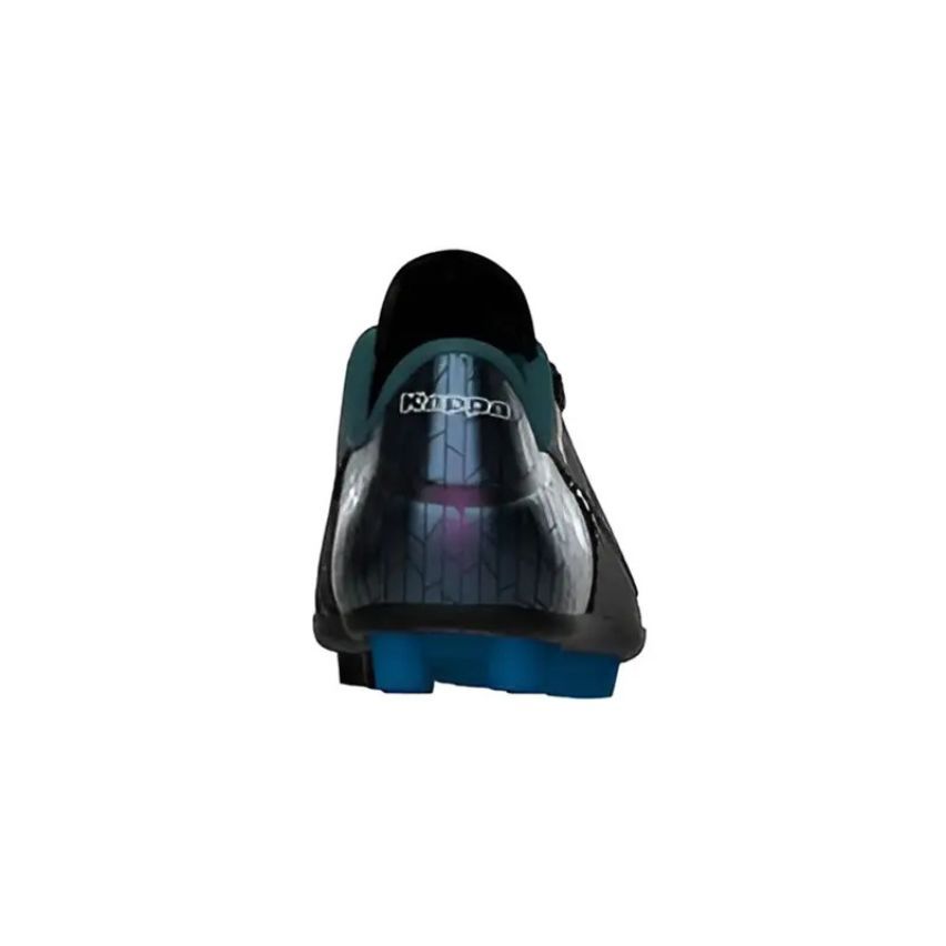 Kids Rugby Boots Kombat Player EV (FG) Moulded Studs Black Blue - Kappa