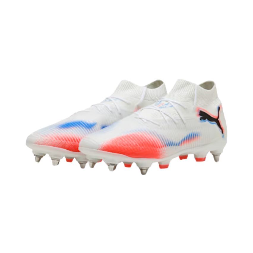 Rugby Shoes Future 8 Pro MxSG Hybrid Studs All Ground White Red - Puma
